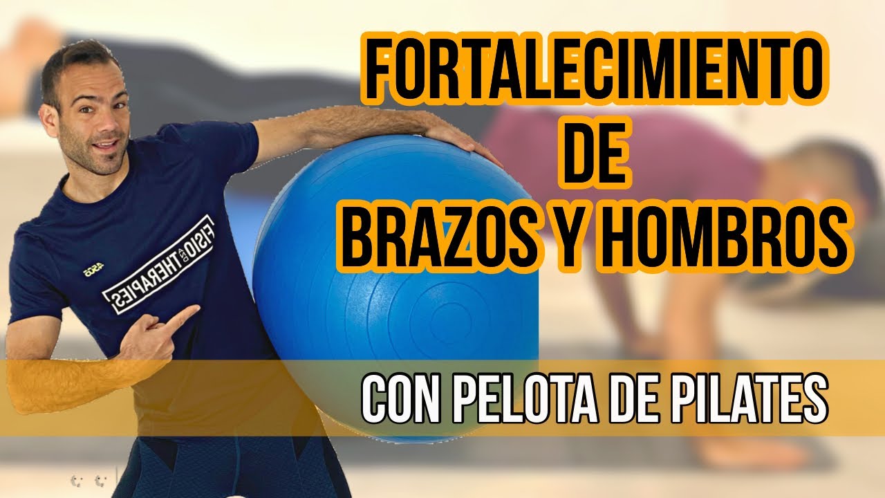 Cómo fortalecer BRAZOS y HOMBROS | con FITBALL | Ejercicios Básicos con Pelota de Pilates |