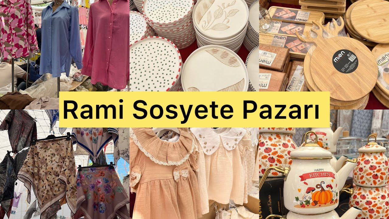 RAMİ SOSYETE PAZARI 🛍️🛒Muhteşem Pazar Turu 🤩Keyifli Seyirler 🌺