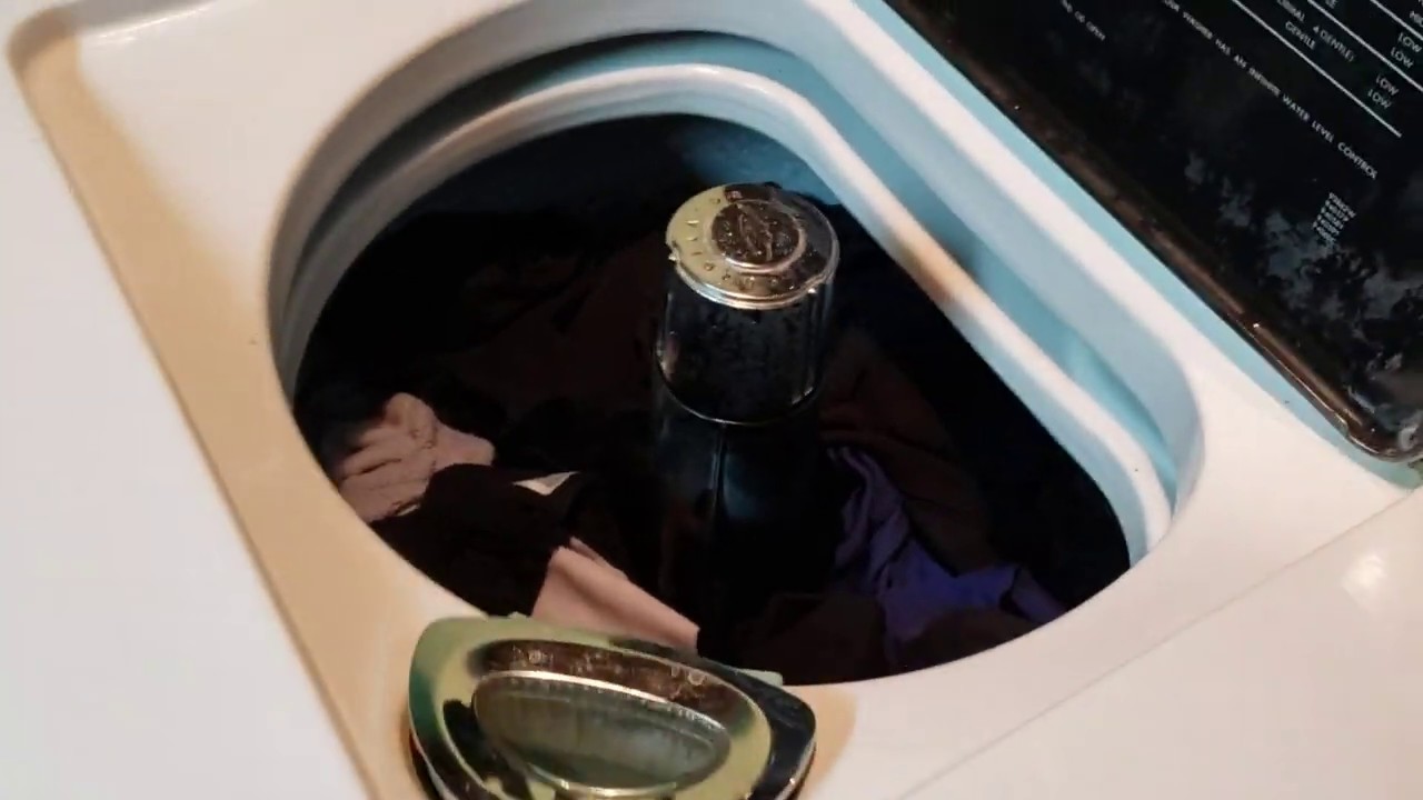 Full Cycle- 1962 RCA Whirlpool LJA70 automatic washer washing work clothes