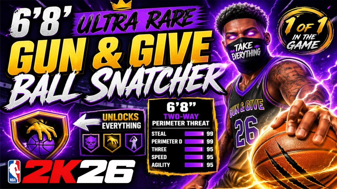 *ULTRA RARE* 6'8 Shooting Guard Build is INSANE in NB 2K26