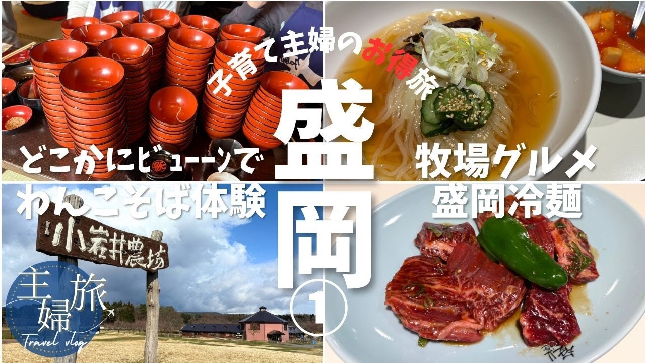 主婦旅〜どこかにビューーンで盛岡グルメ旅・盛岡冷麺発祥店へ〜盛岡家族旅編①