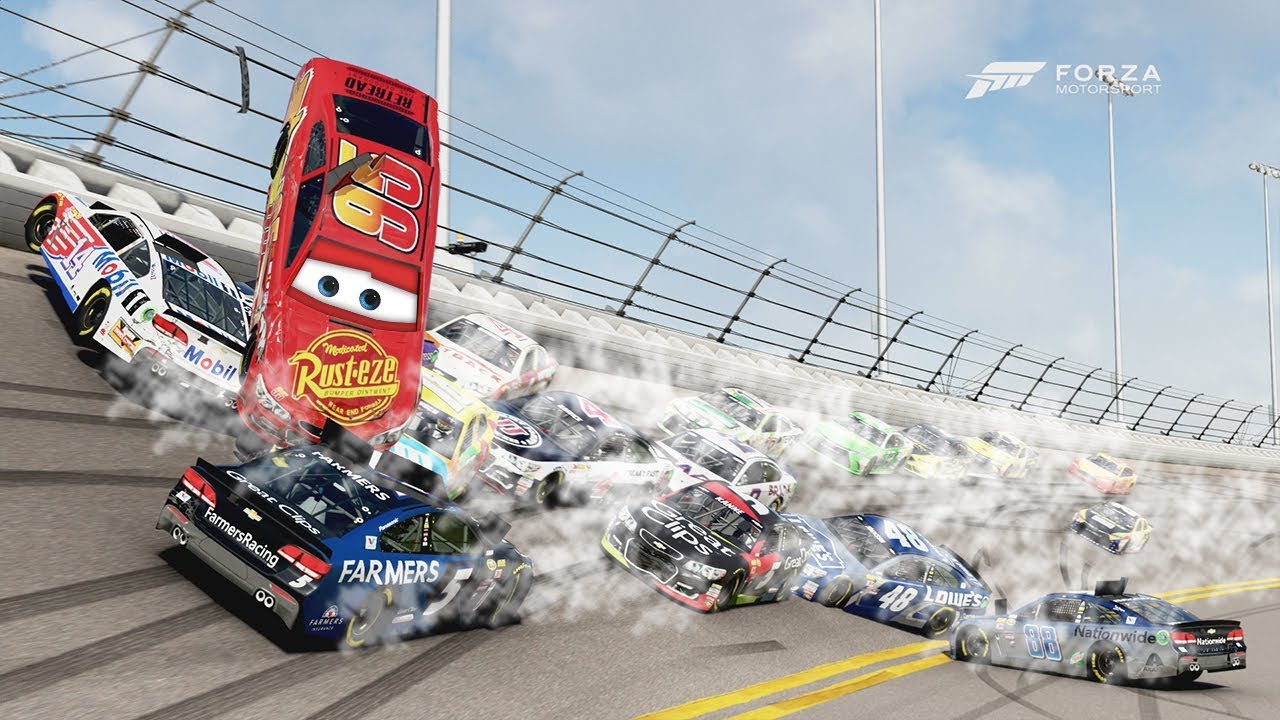 McQueen In The Big One! | Forza Motorsport 6 | NASCAR Expansion