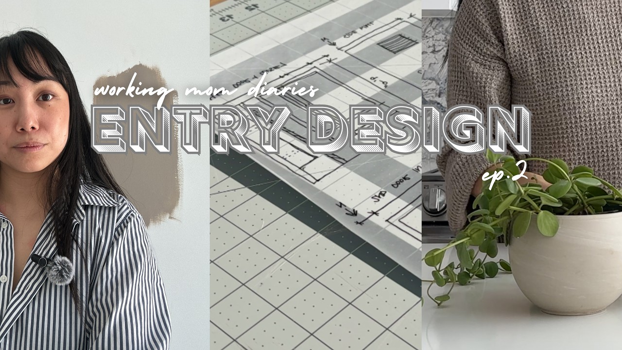 working mom diairies | starting our entryway design on a workweek, mom life & new plants