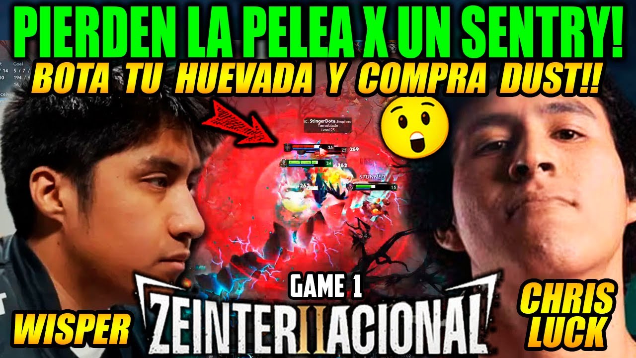 PIERDEN POR NO TENER SENTRYS!😱WISPER PIERDE PELEA DECISIVA VS CHRIS LUCK ZEINTERNACIONAL PLAY OFFS😠