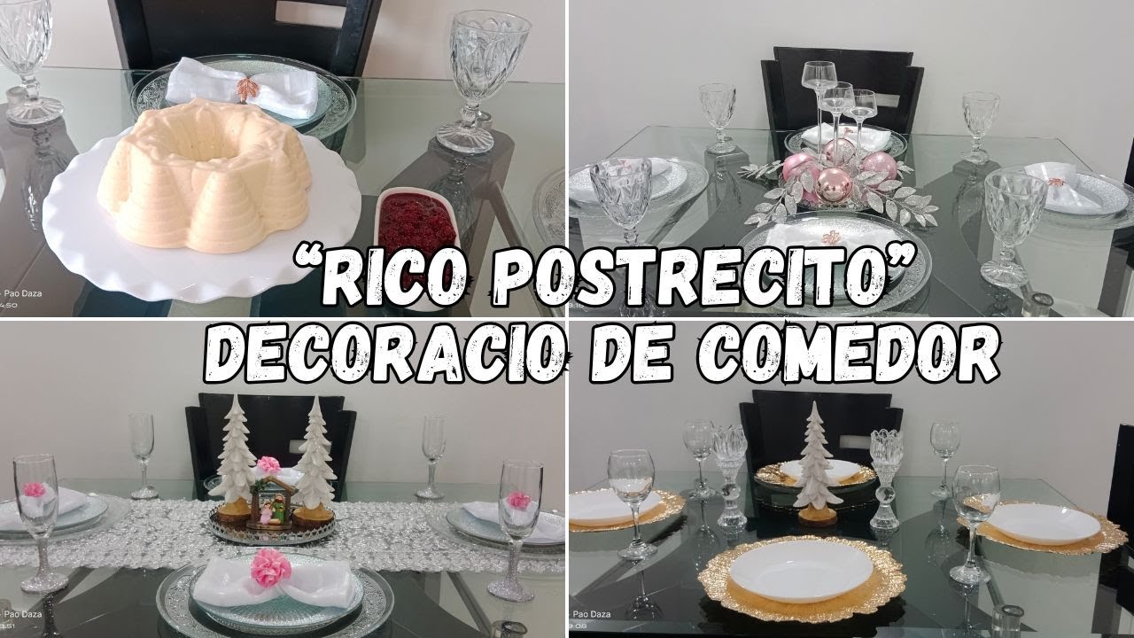 ¡POSTRECITO🎄! DECORACION DE MI COMEDOR🎄🎅🎁