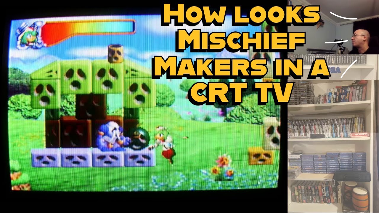 Mischief Makers N64 recorded from a CRT TV screen