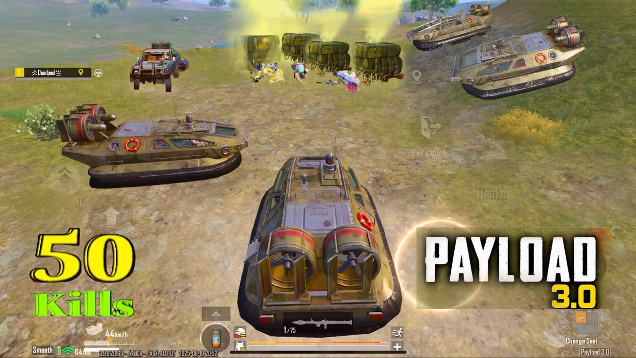 IQ 40k To Kill 50 enemies🔥using HOVERCRAFT, UAV, MECHA, M202😱