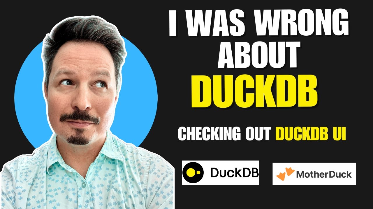 Trying out DuckDB UI and getting completely BLOWN AWAY