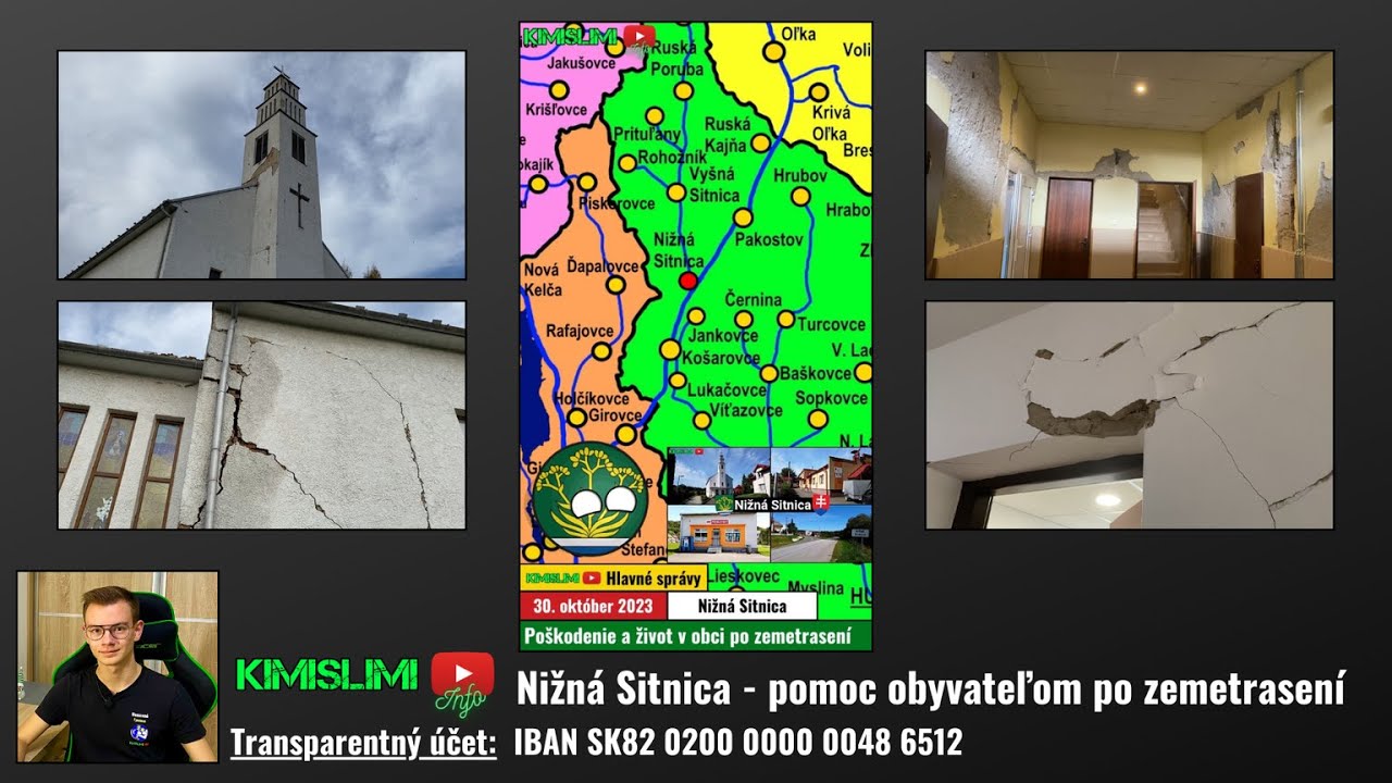 Nižná Sitnica - pomoc obyvateľom po zemetrasení