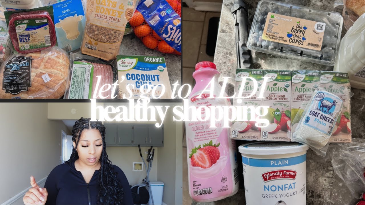 Shopping at ALDI for HEALTHY food 