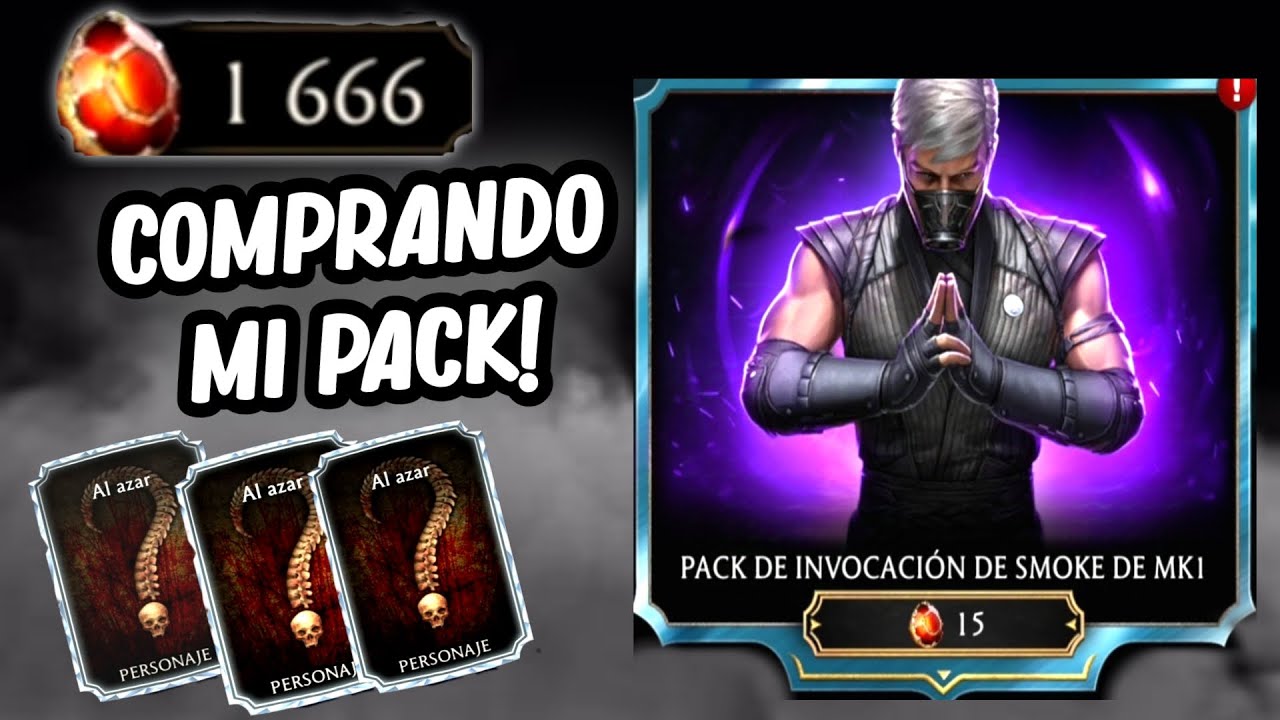 ¿LO CONSEGUIREMOS? 🧐 GRAN APERTURA DEL PACK DE SMOKE MK1. Mortal Kombat Mobile