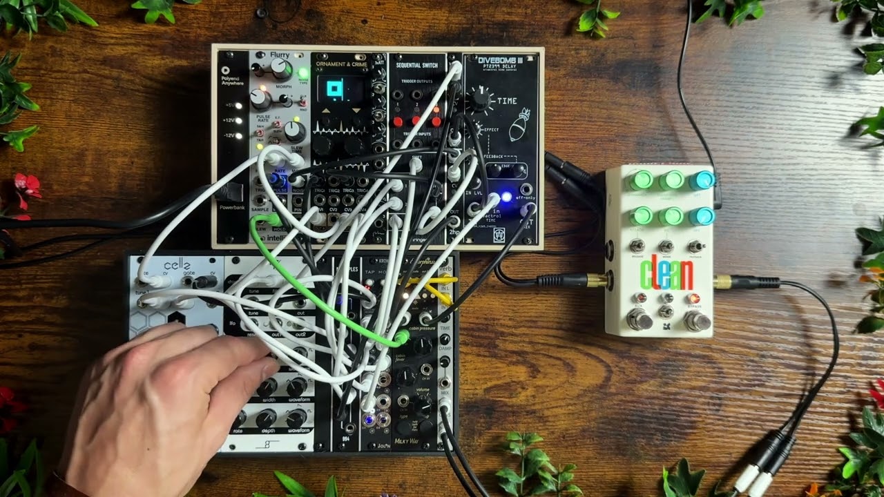 Exploring Cre8audio Cellz, Chips + Intellijel Flurry + TAT Divebomb (Modular Synth Jam)