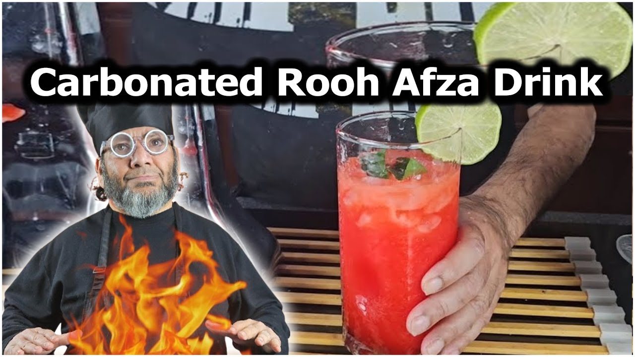 Carbonated Rooh Afza Drink | Refreshing Carbonated Summer Drink Recipe | Easy Homemade Fizzy Drink