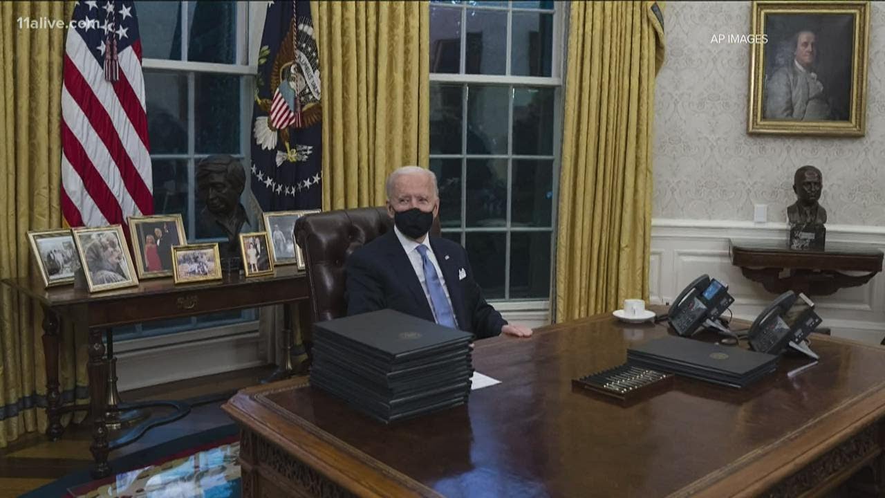 Biden signs 17 executive orders on first day as president