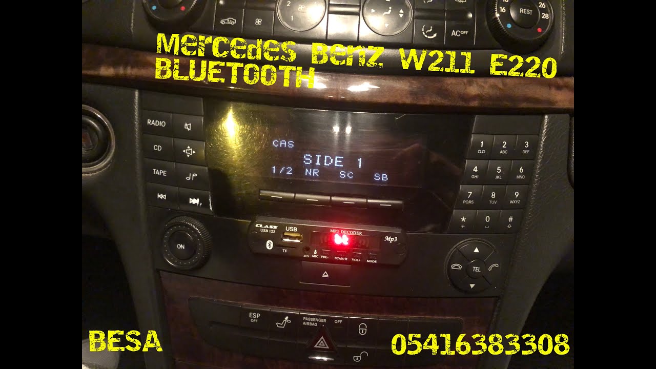 Mercedes Benz W211 E220 Bluetooth USB SD Card AUX 2024