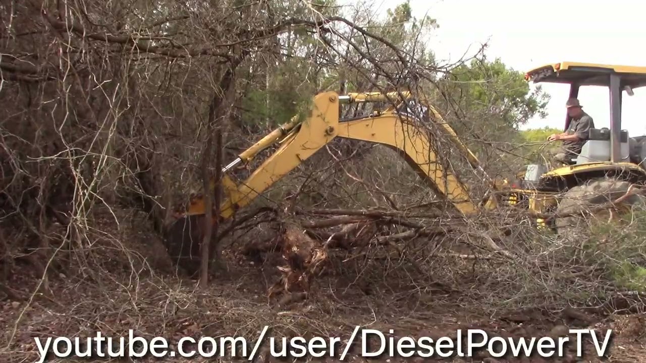 Caterpillar 416C Backhoe Delicate Tree Removal