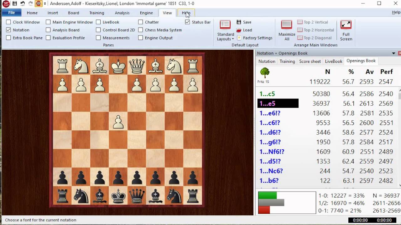 How to use Fritz 15