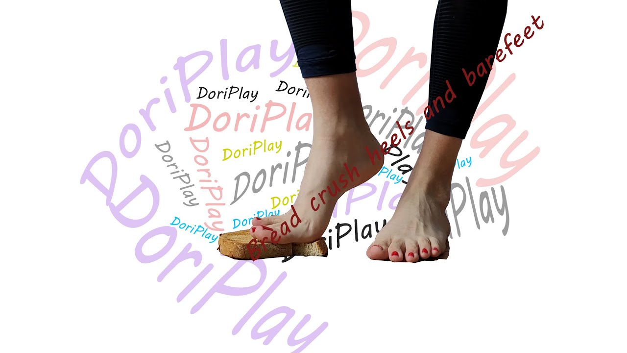 Bread crush heels and barefeet