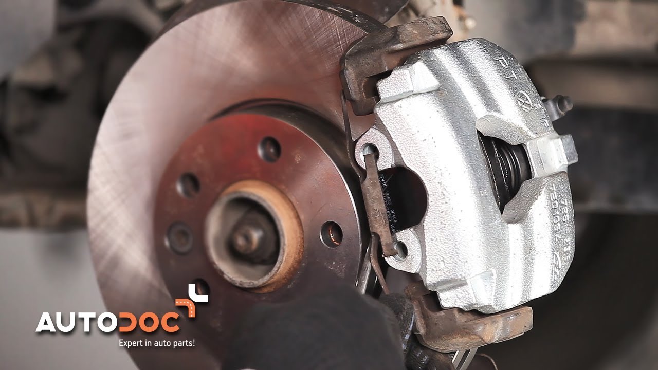 How to change front brake caliper VOLKSWAGEN T5 TUTORIAL | AUTODOC