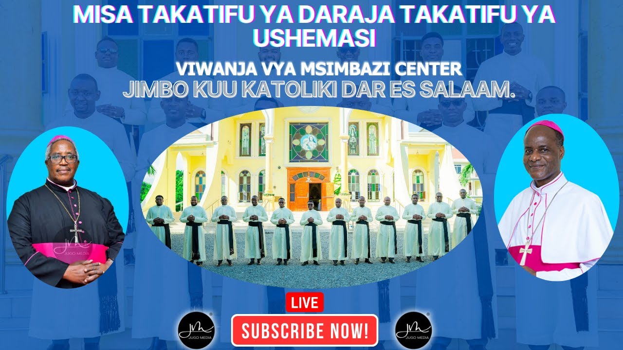 #LIVE: Misa Takatifu ya Daraja Takatifu ya Ushemasi kwa Mafrateri 12 wa Jimbo Kuu Katoliki Dsm.