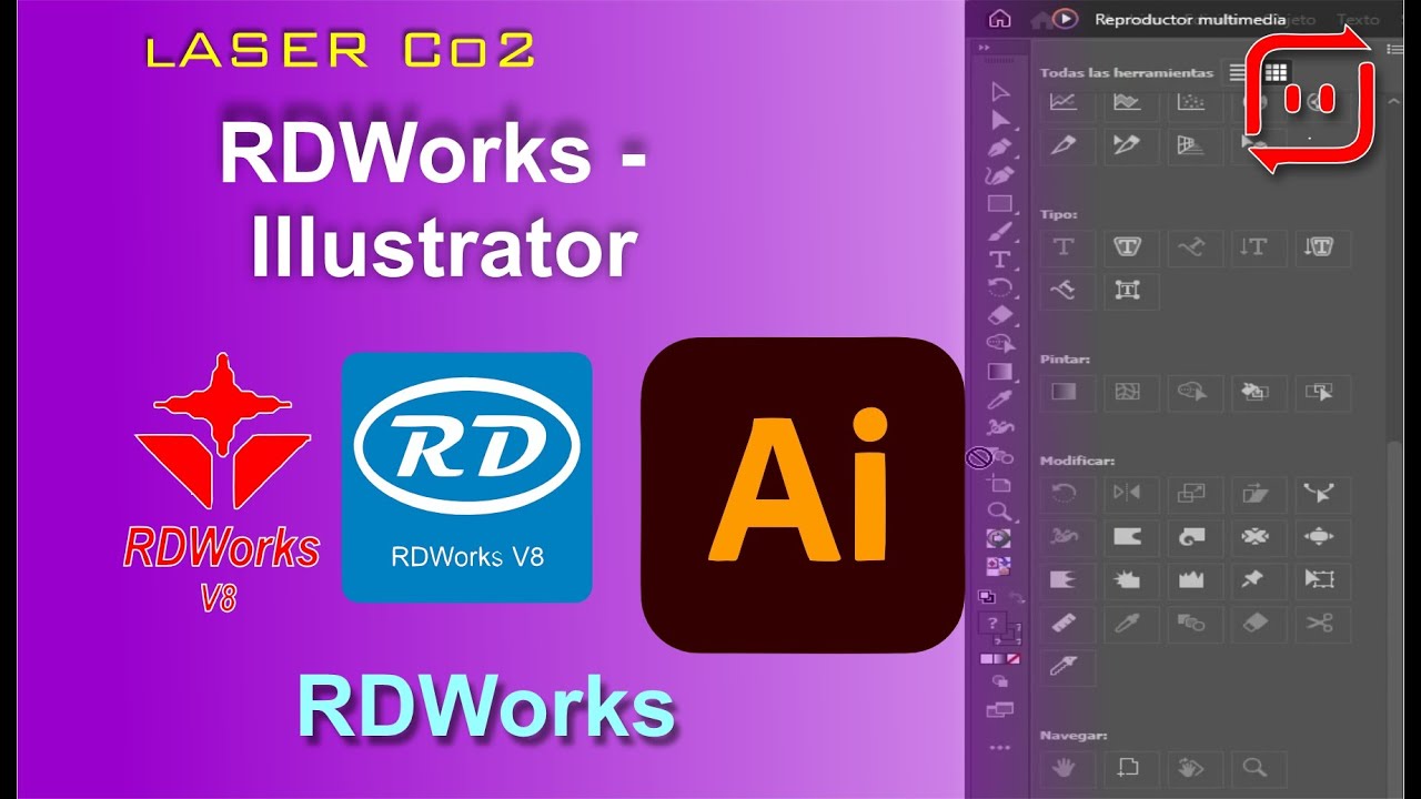 [ Rdworks - Laser Co2 ] Instalación - Illustrator
