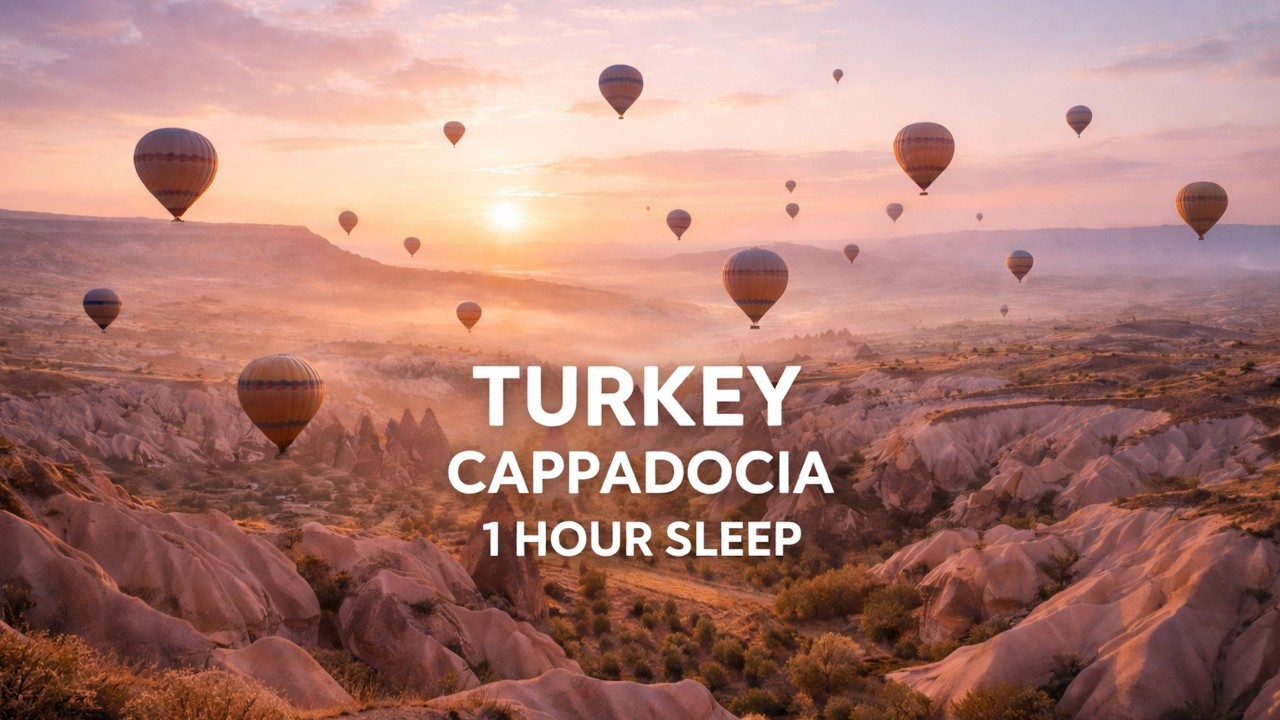 Turkey Cappadocia Meditation 🇹🇷 1 Hour | Deep Sleep & Sunrise Ambient (4K)