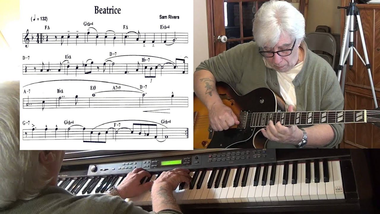 Beatrice - Jazz guitar & piano cover ( Sam Rivers ) Yvan Jacques