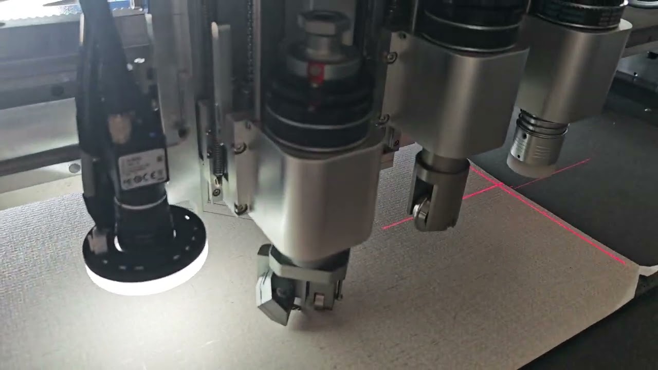 JXAUTOCNC tangential knife cutting machine cut EVA working show