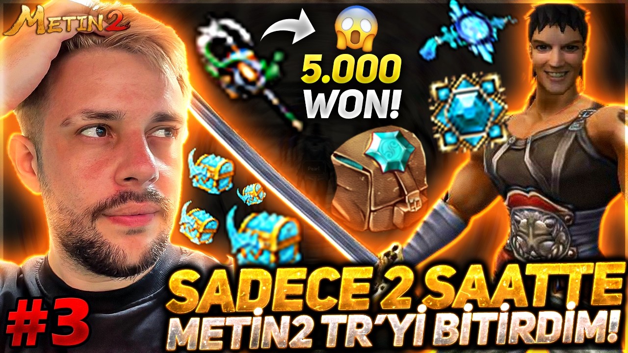 2 SAATTE 5.000 WON KAZANMAK ! 🤑 GM ŞANSI İLE METİN2 OYNAMAK ! 😎 METİN2 TR LUCİFER BÖLÜM 3