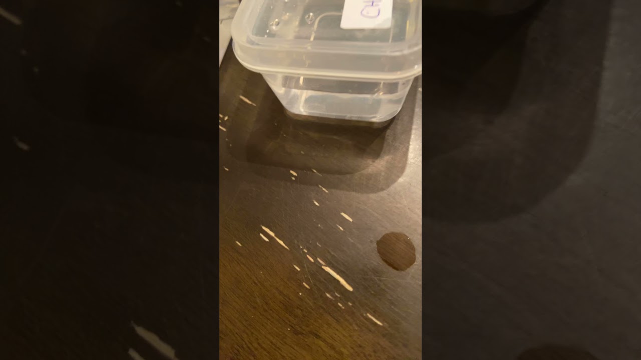 Cracking cannabis seeds.