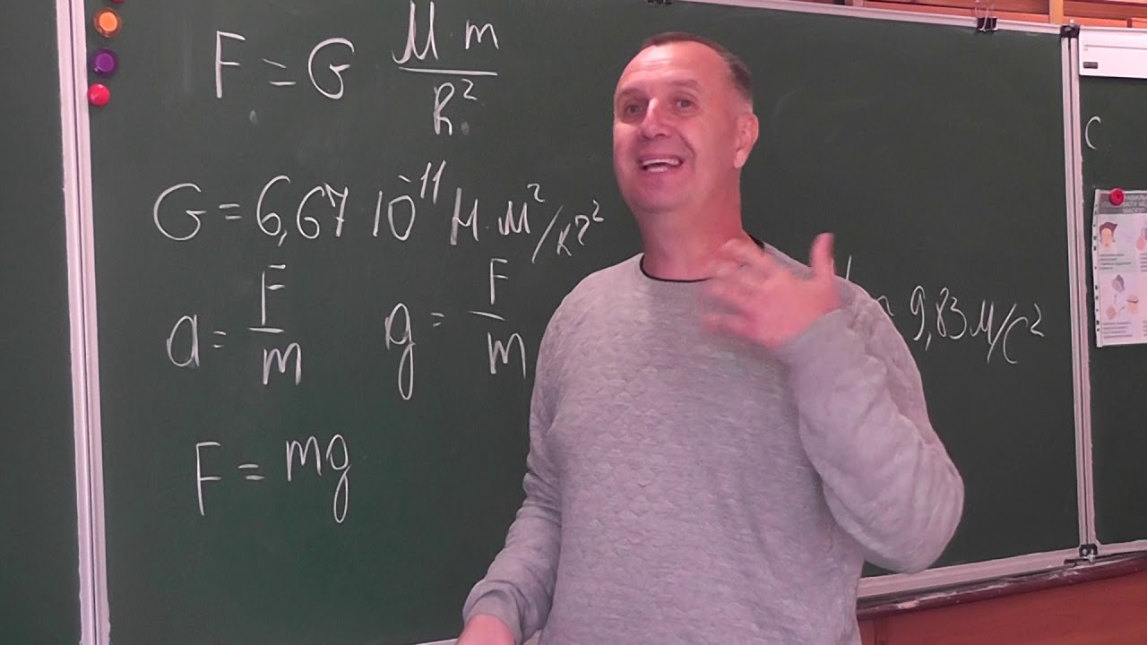Фізика 10 клас Гравітаційна взаємодія, сила тяжіння. Перша космічна швидкість
