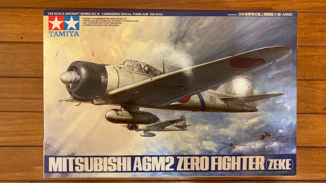 Mitsubishi A6M2 Zero Fighter (ZEKE) 零戦二一型 日本海軍零式艦上戦闘機  三菱 1/48
