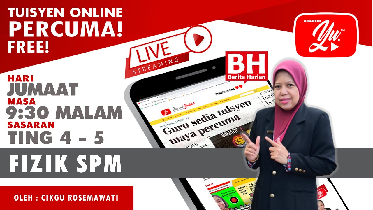 🔴[LIVE] FIZIK TING 5, PECUTAN AKHIR SPM 2025 SKOR A+ OLEH  CIKGU ROSEMAWATI #42 #TUISYENPERCUMA
