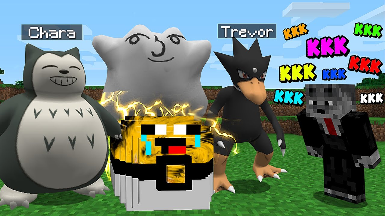 Tente NÃO Rir Versão Pokemon pra Abrir a Lucky Pixelmon SUPREMA de LENDÁRIO no Minecraft