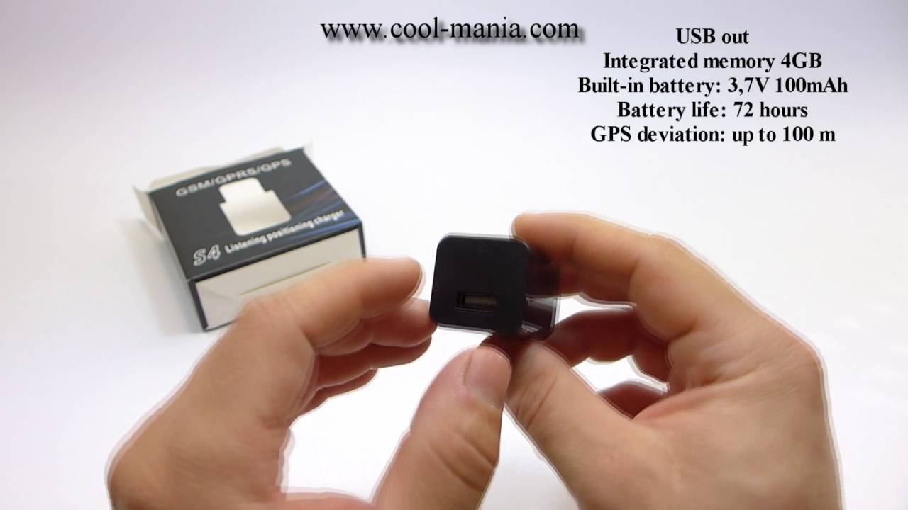 GPS locator with sound sensor hidden in the charger (www.cool-mania.com)