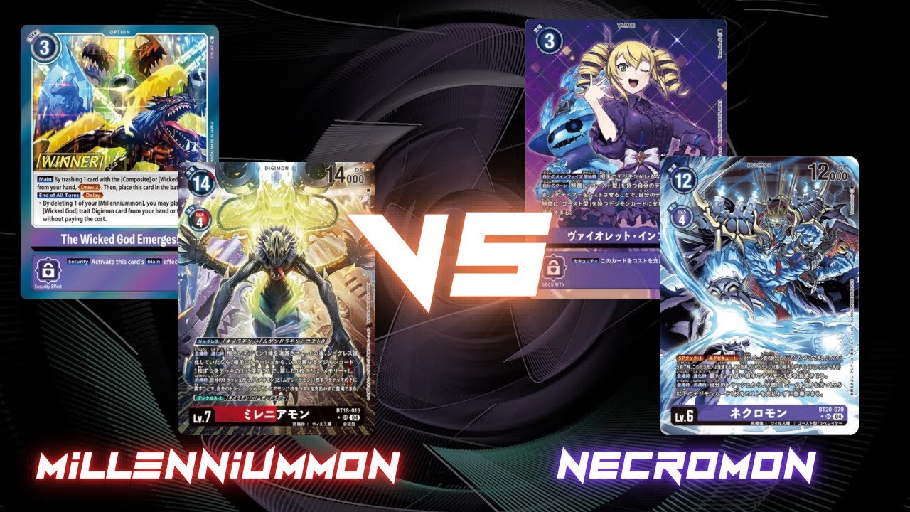 Millenniummon VS Necromon | Digimon TCG BT22 Format | DCGO Simulation