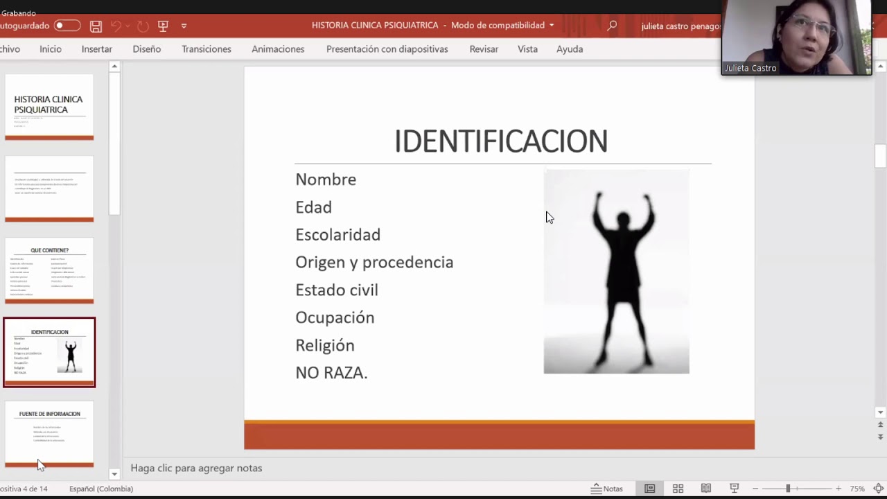 Psicopatología - Historia Clínica Psiquiátrica.