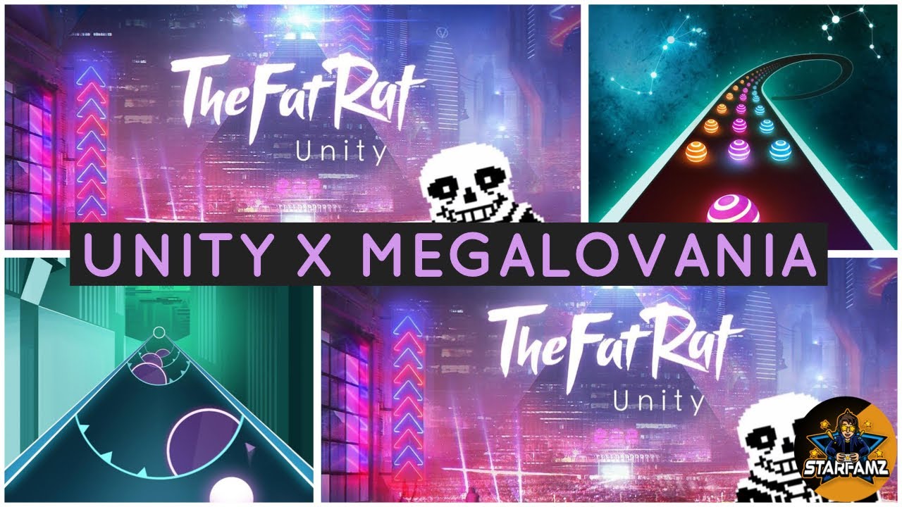 UNITY X MEGALOVANIA!! EDM RUSH!! (DANCING ROAD, BEAT ROLLER)