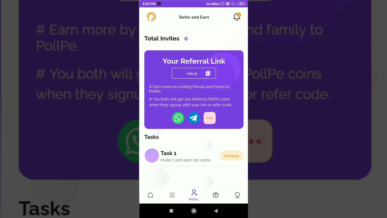 pollpe earning app link in discription || #shorts