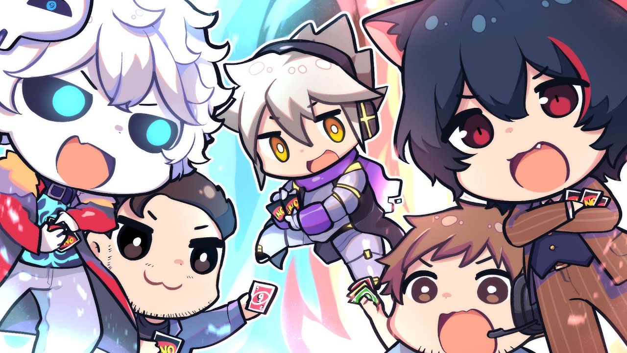 UNO but with Anime Voice Actors - ft Nux Taku, Merryweathery & Kaggy/CyYu
