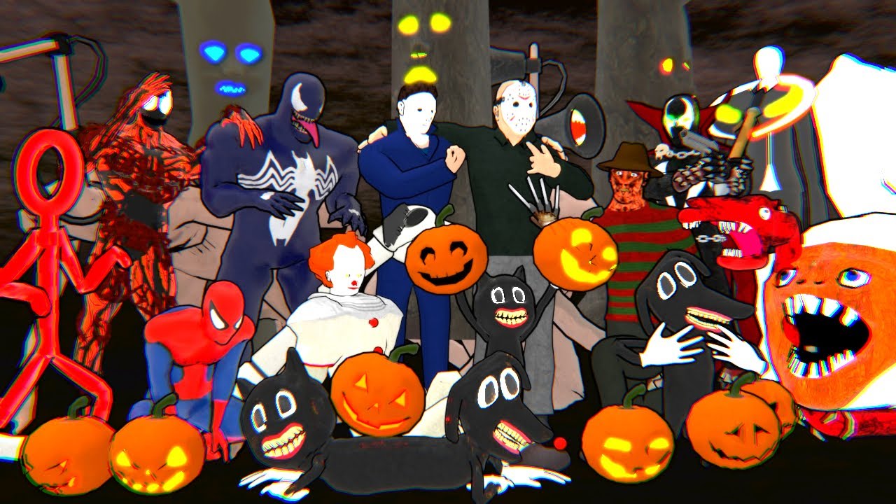 Halloween Michael Myers, Jason Voorhees, Cartoon Cat, Long Horse, SlenderMan, Siren Head etc.