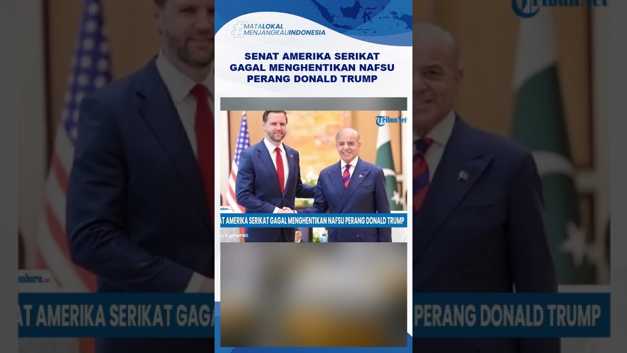 Senat Amerika Serikat Gagal Menghentikan Nafsu Perang Donald Trump