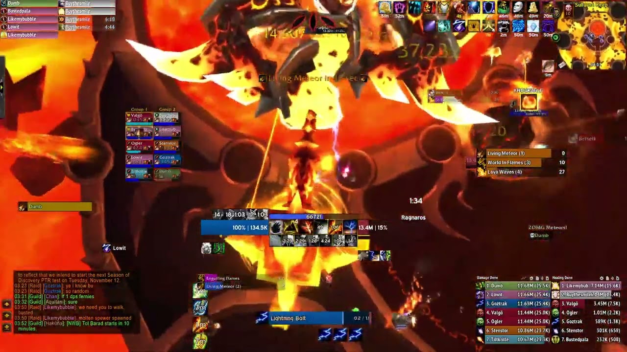 Firelands 10man HC Ragnaros - Ele Shaman PoV @ Firemaw