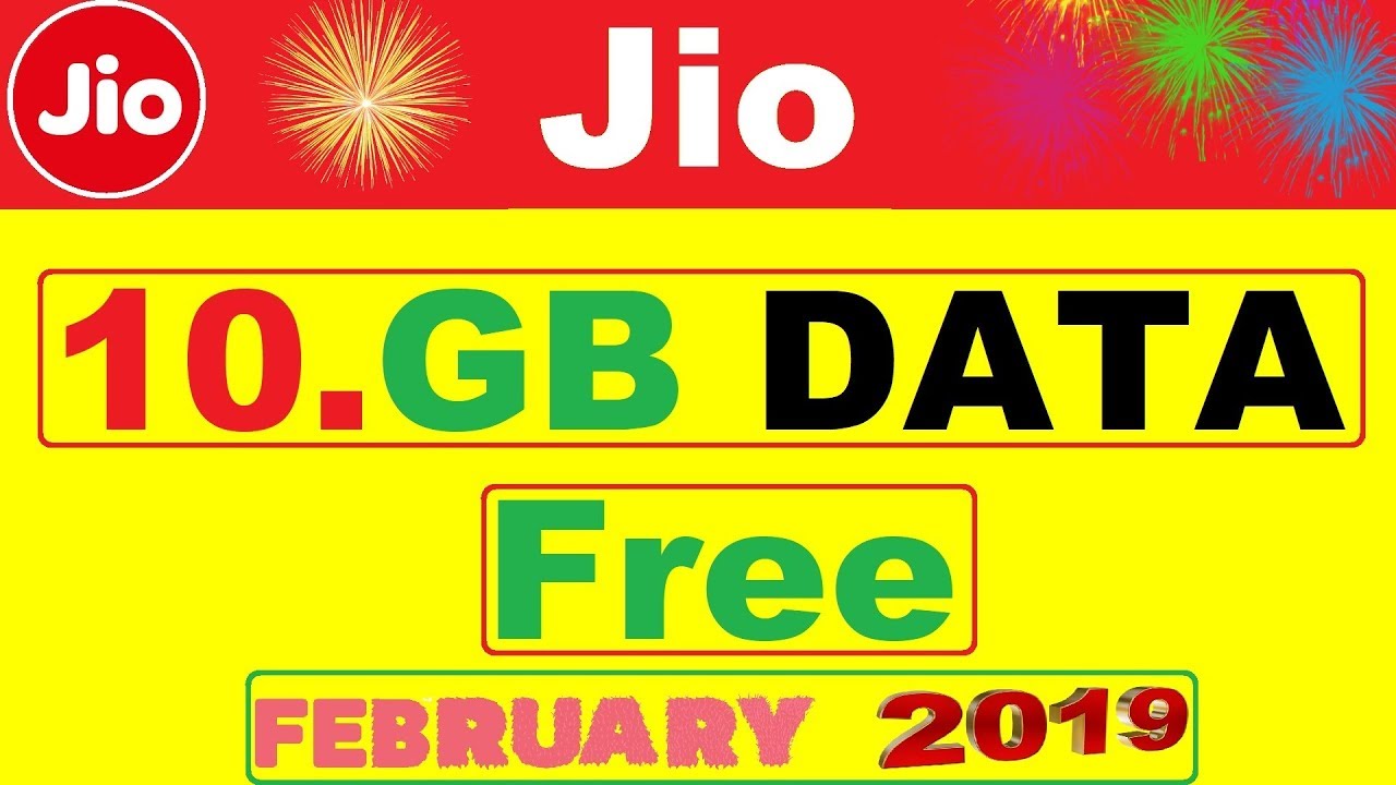 jio new offer | jio celebration pack get 10 gb data free February 2019