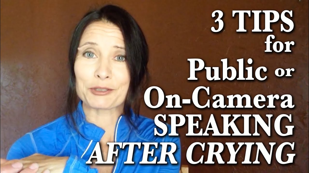 3 Public Speaking Tips After Crying by Rebecca Abraxas
