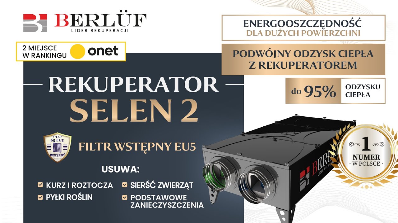 Największy rekuperator w swojej klasie | SELEN II - Optymalny przepływ powietrza | Dospel Berl&uuml;f