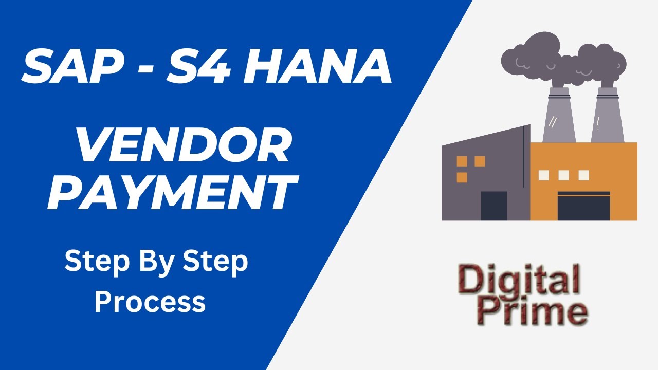Vendor Payment Posting in S4 HANA | Vendor payment in SAP | Vendor payment in SAP S4 HANA