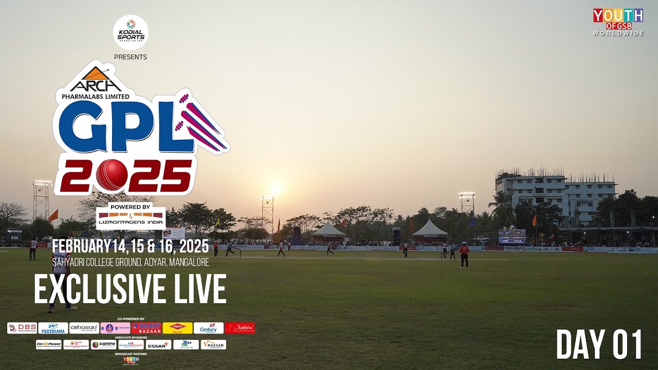 Arch Pharma Labs GSB Premier League | GPL Utsav 2025 | Live from Mangalore | Day 1