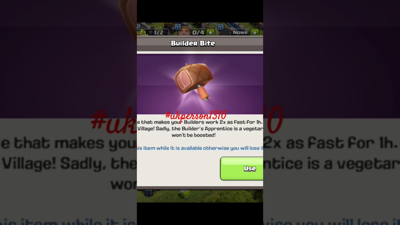 I got builder bite..magi snack freebie event Clashofclans#builderbite#magic#snacks #builderboost#coc