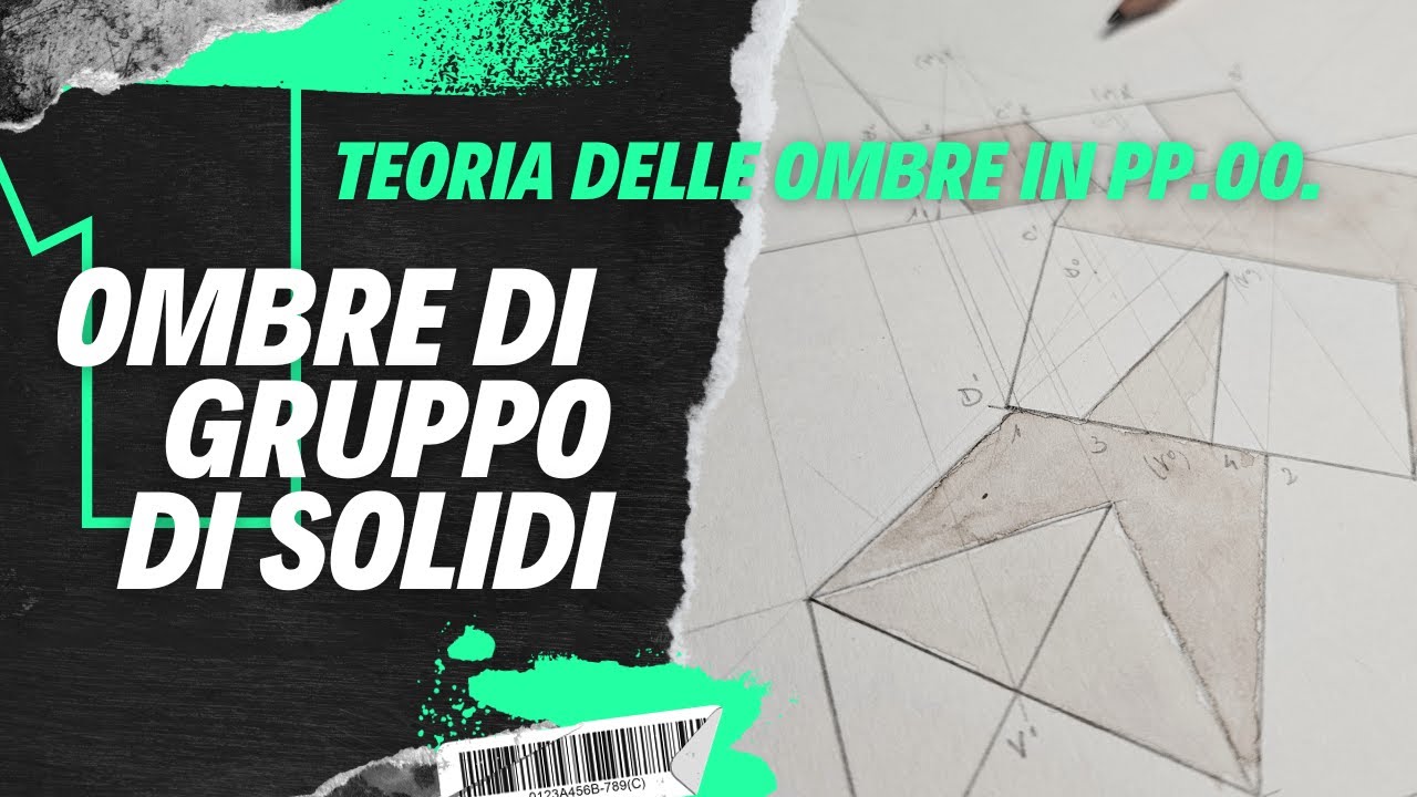 Ombre di un gruppo di solidi in Proiezioni Ortogonali